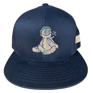 Crispy Clean Black Snapback Hat Sloth Smoking Purple Beanie Patch Logo Mens